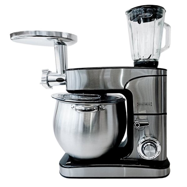 Multifunktionell Köksmaskin: Mixer, Köttkvarn & Blender 12L Silver