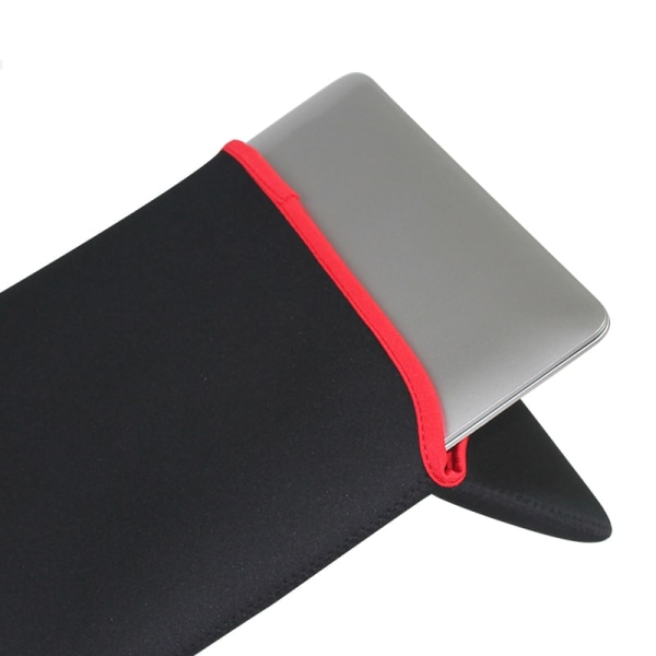 2-i-1 Laptopfodral: Skydda & Byt Färg, 13" Neopren Black 13