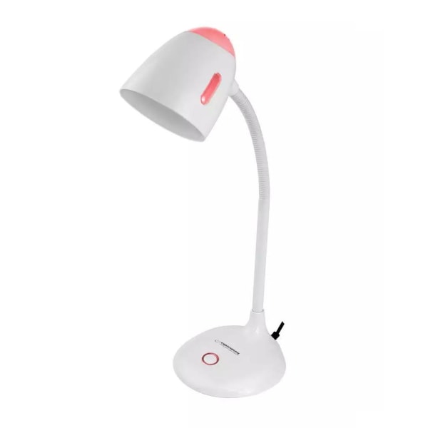 Färgstark Skrivbordslampa: Böjbar Arm, LED-kompatibel Röd