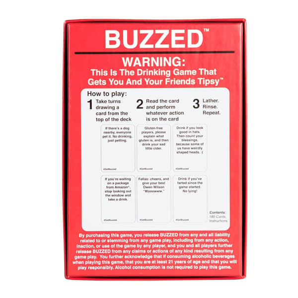 Buzzed Expansion: 180 kort för festligt vuxenspel multifärg