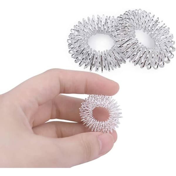 Masserande Ring: Förbättrar Blodcirkulation & Snygg Design Silver
