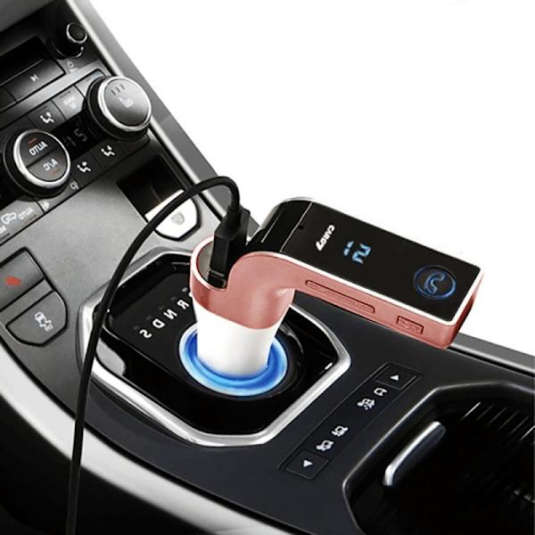 Multimediamaskin: FM-sändare, Bluetooth & Spotify Rosa