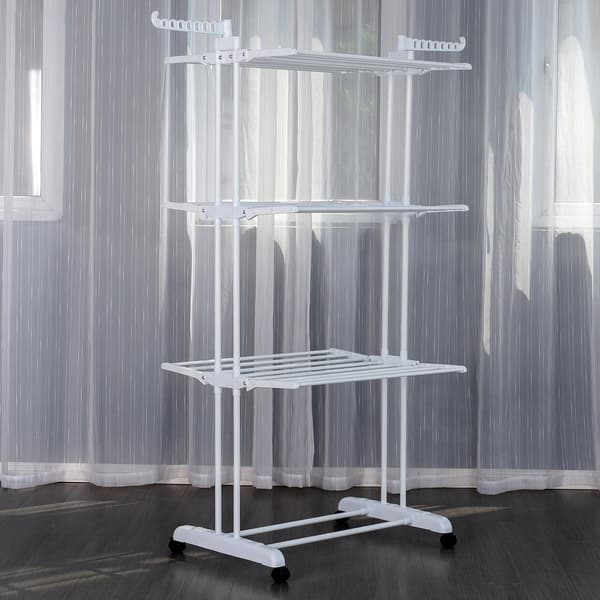 Praktisk & Mångsidig Klädställning - Perfekt Inomhus/Utomhus Aluminium