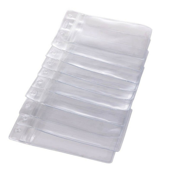 10-pack Skyddande ID-kortsfodral - Transparent & Vattentät Transparent