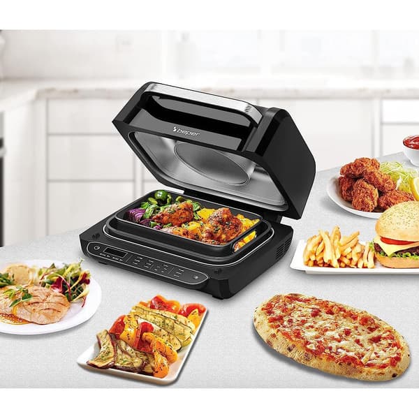 Smart Airfryer: Fritera, Grilla & Baka 230°C Svart