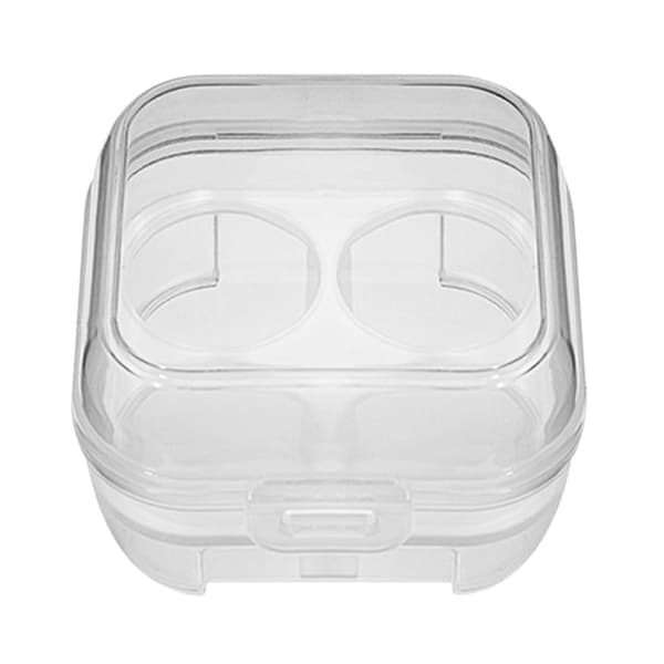 Transparent Förvaringslåda för 4 Sminksvampar Transparent
