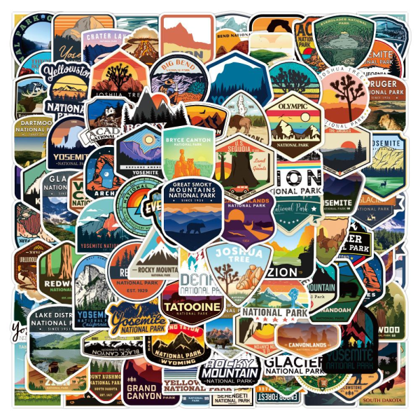 100 Färgglada Klistermärken: Pimpa & Personliggör Ägodelar multifärg