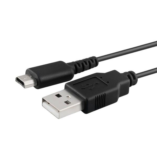 Ladda din Nintendo DS Lite överallt med denna 1,2m USB-kabel Svart