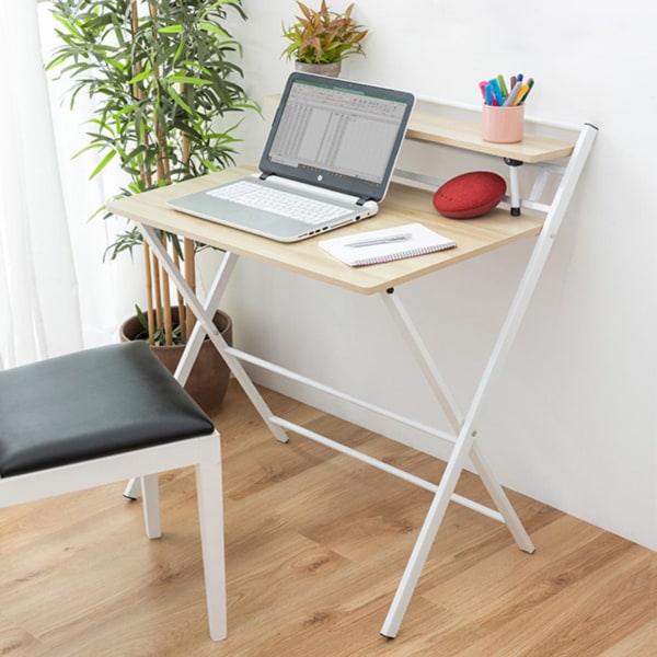 Hopvikbart Skrivbord: Praktiskt, Snyggt & Utrymmeseffektivt Vit