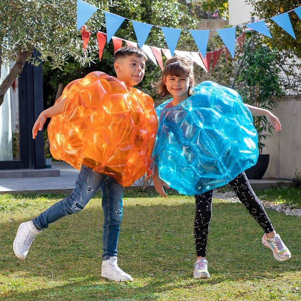 Uppblåsbara Bubbelbollar 2-pack - Säker Vildlek multifärg