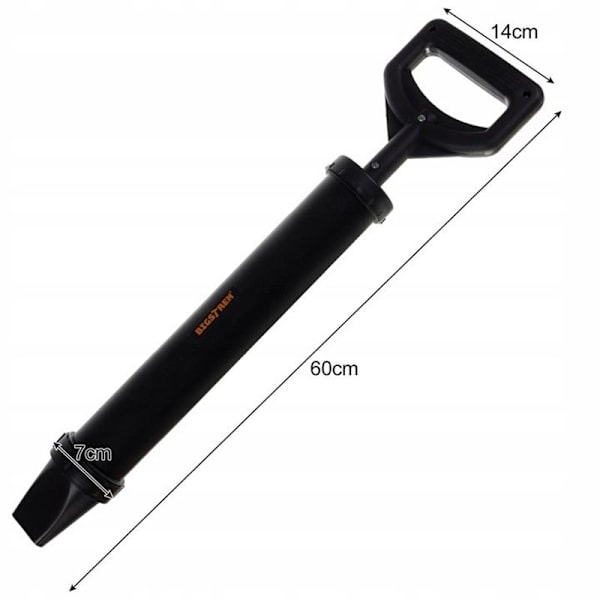 Cementpistol 850ml: Handhållen, Mekanisk, 4 Munstycken Svart