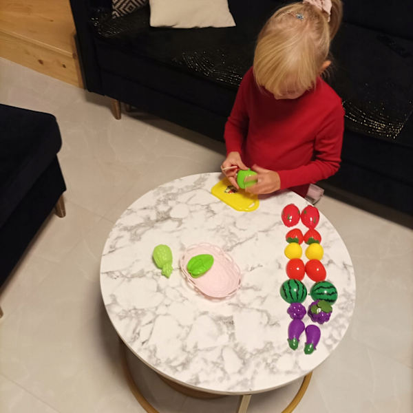 Grönsaker och frukt med tillbehör multifärg