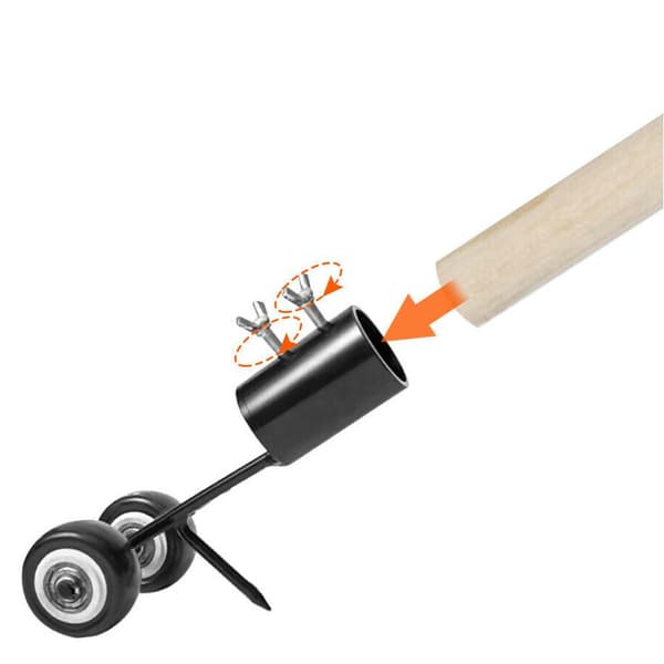 Ogräskrok på hjul: Snabb & Effektiv Rensning! Svart