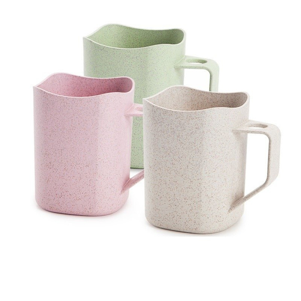 Smart Plastmugg med Tandborsthållare - Effektiv & Hygienisk Grön