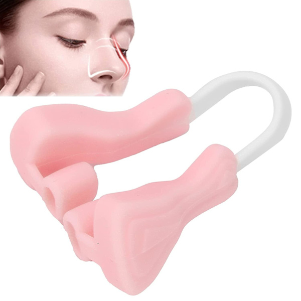 Snarkningsfri sömn och formad näsa - Bekväm rosa näsklämma Rosa