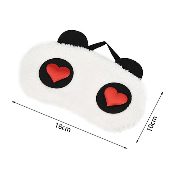 Fluffig sovmask för bättre sömn - Kär Panda multifärg one size