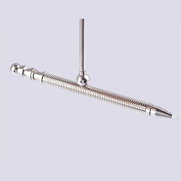 Fidget-penna: Metall, 2-i-1 funktion Silver