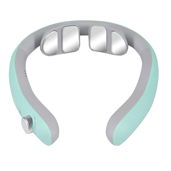 Nackmassageapparat: EMS-teknik, 6 program, USB-laddning Turkos