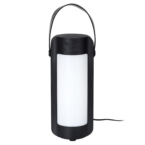 Trendig Bluetooth-högtalare med LED-färger: Bärbar & Kul Svart