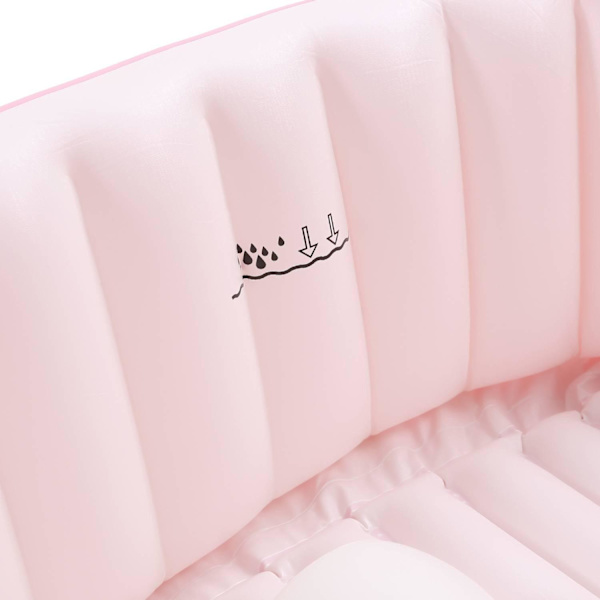 Uppblåsbart Babybadkar: Portabelt, Mjukt & Bekvämt Rosa