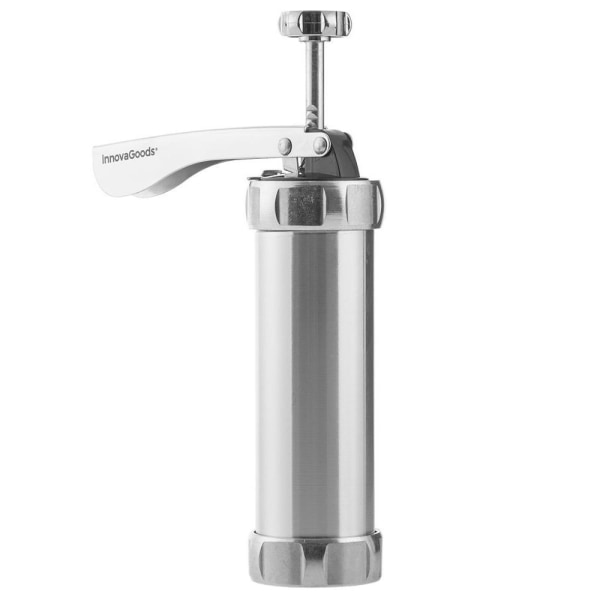 Kakdegsdispenser & Sprits: 4 Munstycken, 20 Schabloner Silver