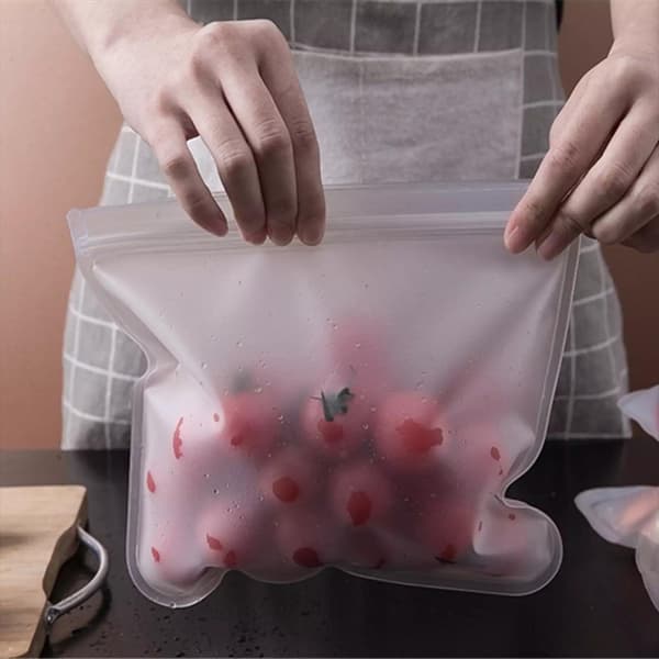Transparent Plastficka: Fräsch Mat & Inget Spill Transparent