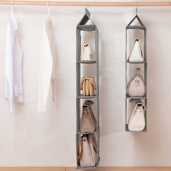 Smart Hängande Förvaring: Organisera Kläder & Accessoarer grå 5902 | Grey |  450 | Fyndiq