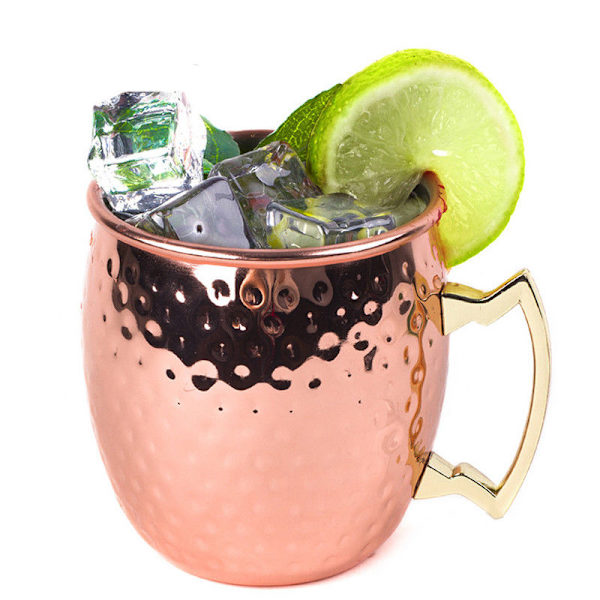 Elegant kopparfärgad bägare i rostfritt stål - 530 ml Koppar