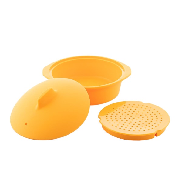 Snabb Ångkokare i BPA-fri Silikon - Mikro & Ugn Orange
