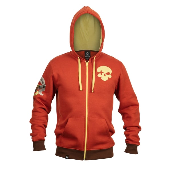 McCree-inspirerad Overwatch-hoodie: Bekväm & Stilfull Orange M