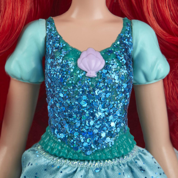 Magisk Ariel-docka: Glittrig klänning & lila tiara multifärg