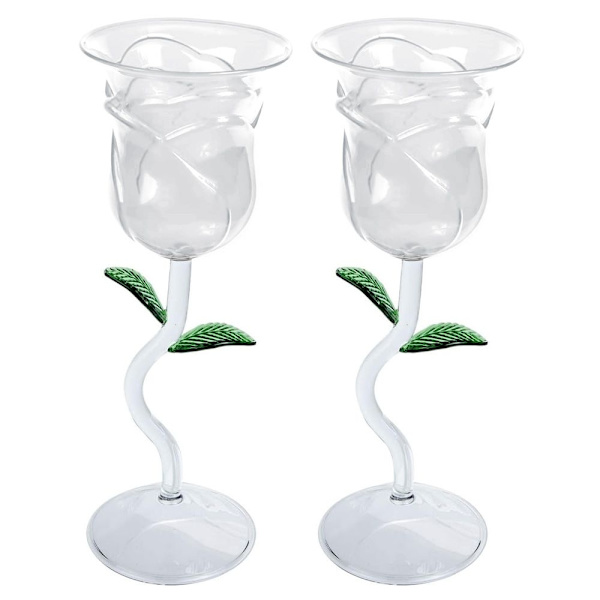 Rosévinglas -set - Rosdesign Transparent