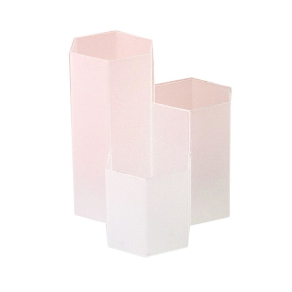 Elegant sminkborstar förvaringshållare i genomskinlig plast Transparent