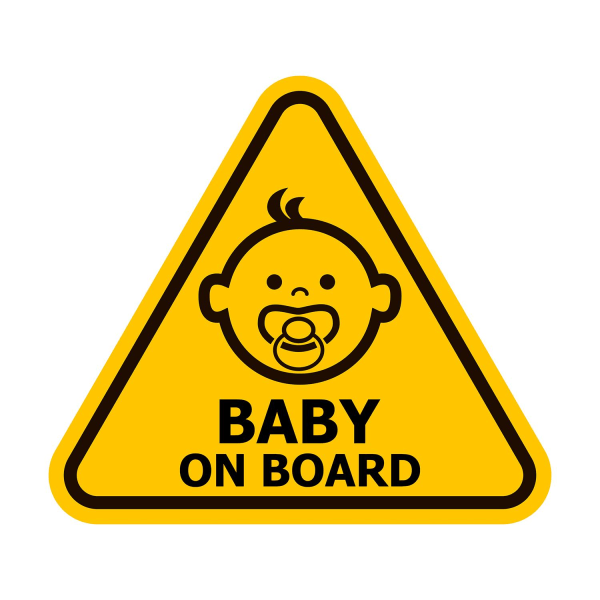 Baby On Board-klistermärke för säkerhet och stil multifärg