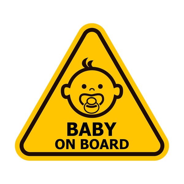 Baby On Board-klistermärke för säkerhet och stil multifärg