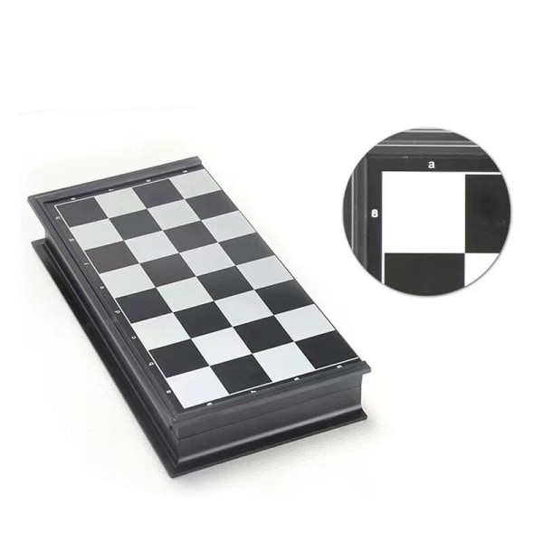 Magnetiskt, Hopvikbart Schackspel - Praktisk & Slitstark multifärg
