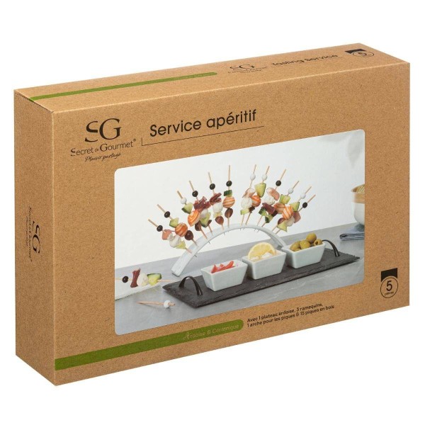 Elegant Serveringsset: Snacks, Smårätter & Unik Design Vit