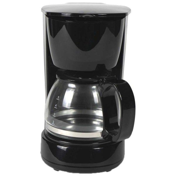 Smidig kaffebryggare med inbyggt filter - 0,6 L kapacitet Svart
