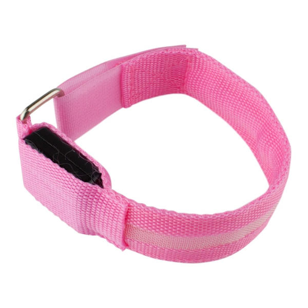 Lysande LED-armband: Synlig, säker & mångsidig Rosa