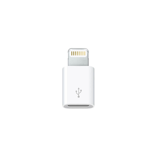 Mini-adapter: Micro-USB till Lightning Vit