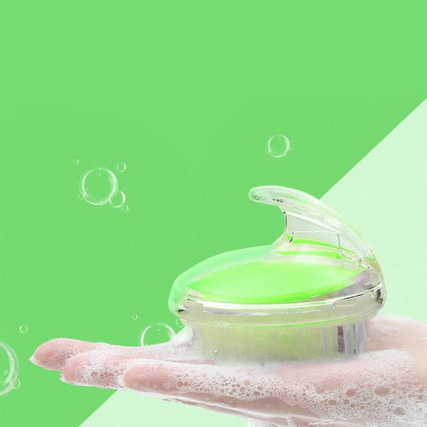 Frisörkänsla Hemma: Hårbottensborste & Massage Grön