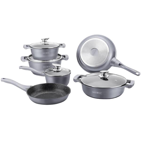 Lyxigt Kokkärlsset i Aluminium - Non-stick grå