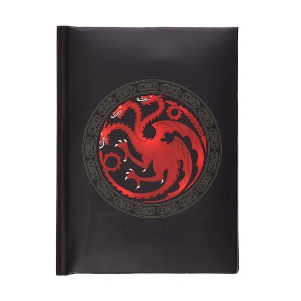Targaryen Anteckningsbok: Ljuseffekt, A5, 120 sidor, GOT multifärg