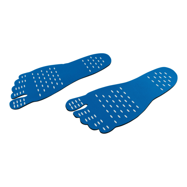 Skydda dina fötter på stranden med vattentåliga sulor! Blue M