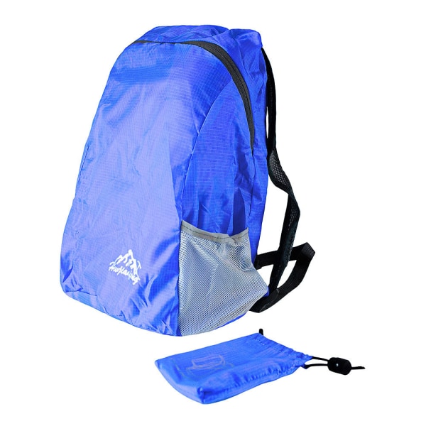Praktisk och vattentålig ryggsäck i blått - 20L kapacitet Blå