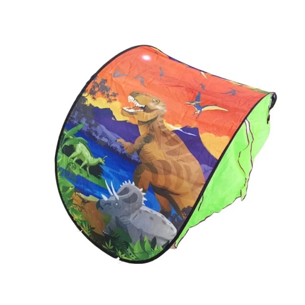 Barn tält för säng - dinosaurier - 220 x 80 cm multifärg