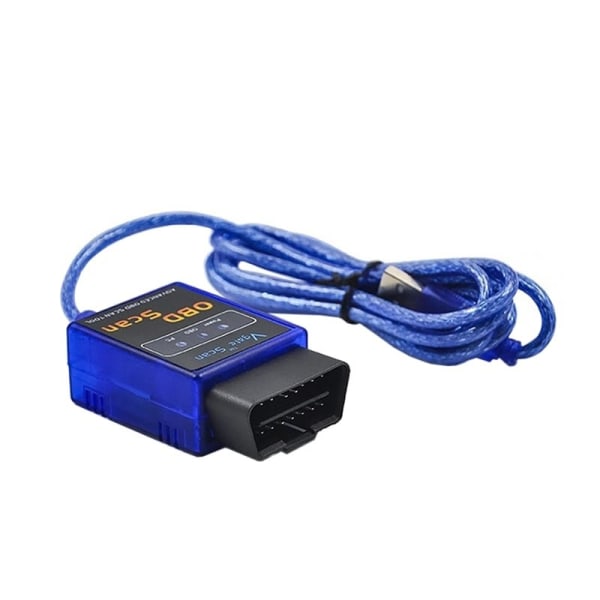 USB OBD2 Bildiagnostik: Felkoder, Hastighet, Tryck & Temp Blå