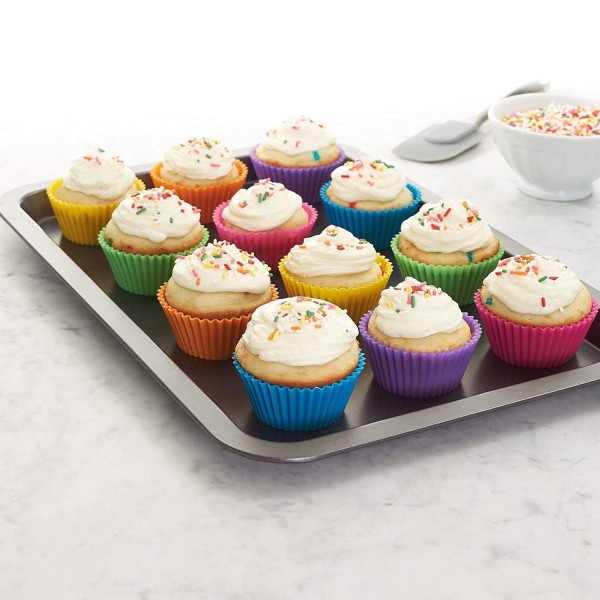 Färgglada Silikon Cupcakeformar: Enkla & Mångsidiga multifärg