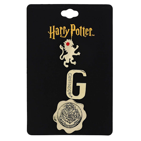 Gryffindor Pins: Magisk Touch, Hogwarts Vapensköld & Lejon Guld