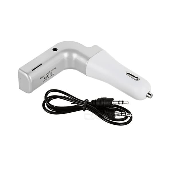 Smidig Bluetooth FM-sändare: Musikstreaming & Handsfree Silver